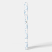 Blauwe Coquette Watercolor Boogjes Case-Mate iPhone Case (Achterkant / Links)