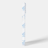 Blauwe Coquette Watercolor Strikken Case-Mate iPhone Case (Achterkant / Rechts)