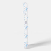 Blauwe Coquette Watercolor Strikken Case-Mate iPhone Case (Achterkant / Links)