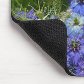 Blauwe cornbloemen muismat (Hoek)