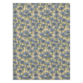 Blauwe cornbloemen, wilde bloemen op honnegeel tafelkleed (Voorkant)