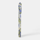 Blauwe Cornflower Patchwork Quilt iPhone 16 Hoesje (Rechterkant)