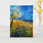 blauwe cornflowers45.0108 kaart (Gele Bloem)