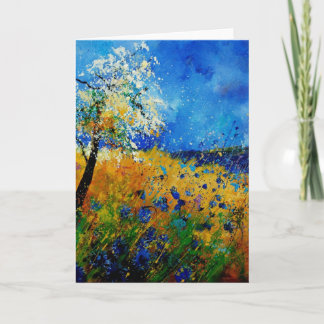 blauwe cornflowers45.0108 kaart
