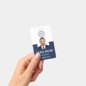 Blauwe Corporate ID-badge Badge (Handheld)