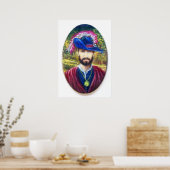 Blauwe Corsair van Toscane Poster (Keuken)