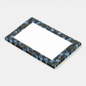 Blauwe Cosmos Bloemen Post-it® Notes (Schuin)