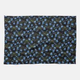 Blauwe Cosmos Bloemen Theedoek