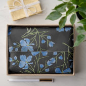 Blauwe Cosmos Bloemen Tissuepapier (Geschenk)