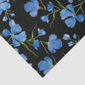 Blauwe Cosmos Bloemen Tissuepapier (Detail)