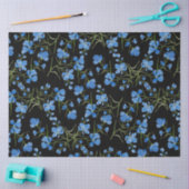 Blauwe Cosmos Bloemen Tissuepapier (Craft)