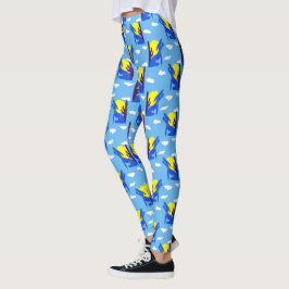 Blauwe Coyote-Leggings Leggings