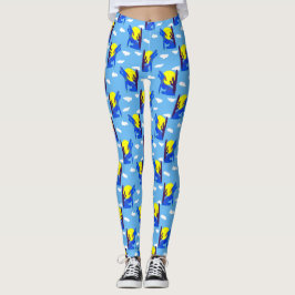 Blauwe Coyote-Leggings Leggings