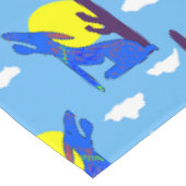 Blauwe Coyote Tafelkleed (Gekanteld)