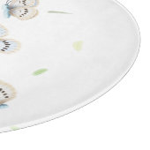 Blauwe & Cream Vlinders in Dromerige Flight Cuttin Snijplank (Hoek)