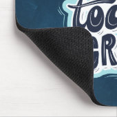 Blauwe creatieve textuur tekst muismat (Hoek)