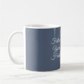 Blauwe Crème Bloemen Pot Koffiemok (Links)