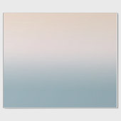 Blauwe Crème Blush Tie Dye Cadeaupapier (Vlak)