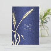 Blauwe crèmewijn kaart (Staand voorkant)