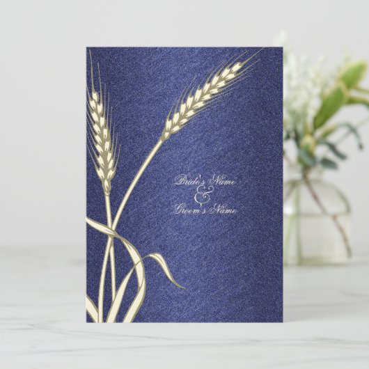 Blauwe crèmewijn kaart (Staand voorkant)