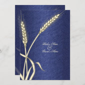 Blauwe crèmewijn kaart (Voorkant / Achterkant)