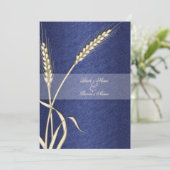 Blauwe crèmewijn kaart (Staand voorkant)