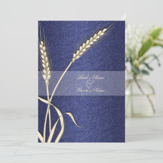 Blauwe crèmewijn kaart (Staand voorkant)