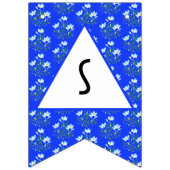 Blauwe Crocus Bruiloft Vlaggetjes (Eerste vlag)