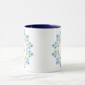 Blauwe Crocus Trouw Combinatie Mok (Midden)