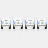 Blauwe Crocussen Whisky Glazen (Voorkant)