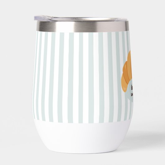 Blauwe Croissant waterfles (Rechts)