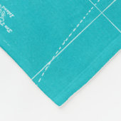 Blauwe Cuba-kaart Fleece Deken (Hoek)