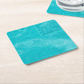 Blauwe Cuba-kaart Kartonnen Onderzetters (Schuin)