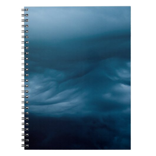 Blauwe cumuluswolken notitieboek (Voorkant)