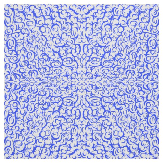 Blauwe curve stof (Swatch)
