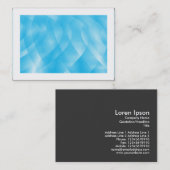 Blauwe curven (grenzen) visitekaartje (Voorkant / Achterkant)