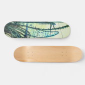 Blauwe curven persoonlijk skateboard (Horizontaal)