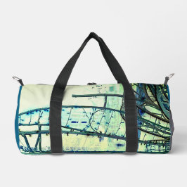 Blauwe curven plunjezak