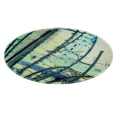 Blauwe curven snijplank (Hoek)