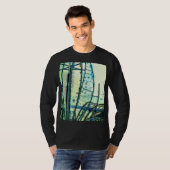 Blauwe curven t-shirt (Voorkant volledig)