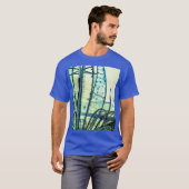 Blauwe curven t-shirt (Voorkant volledig)
