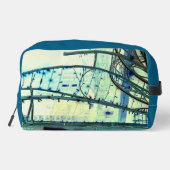 Blauwe curven toilettasje (Achterkant)