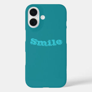 Blauwe Cyaan Blauwgroen Turquoise Lente Seizoen Ef iPhone 16 Hoesje