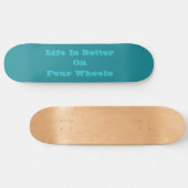 Blauwe Cyaan Blauwgroen Turquoise Lente Seizoen Ef Persoonlijk Skateboard (Horizontaal)