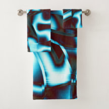 Blauwe cyaan op abstracte banden met donkerrood