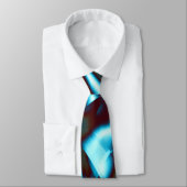 Blauwe cyaan op abstracte banden met donkerrood stropdas (Gebonden)