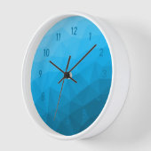 Blauwe cyaangradiëntgeometrische maaswijdte drieho (Hoek)