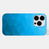 Blauwe cyaangradiëntgeometrische maaswijdte drieho Case-Mate iPhone case (Achterkant (horizontaal))