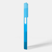 Blauwe cyaangradiëntgeometrische maaswijdte drieho Case-Mate iPhone case (Achterkant / Rechts)