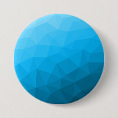 Blauwe cyaangradiëntgeometrische maaswijdte drieho ronde button 7,6 cm (Voorkant)